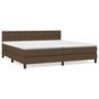 Voir la diapositive 2 : VIDAXL Sommier a lattes de lit avec matelas Marron fonce 200x200 cm
