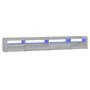 Voir la diapositive 2 : VIDAXL Meuble TV avec lumieres LED Sonoma gris 270x35x40 cm