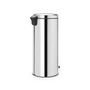 Voir la diapositive 2 : BRABANTIA Poubelle à pédale NEWICON 30 L BRILLIANT STEEL