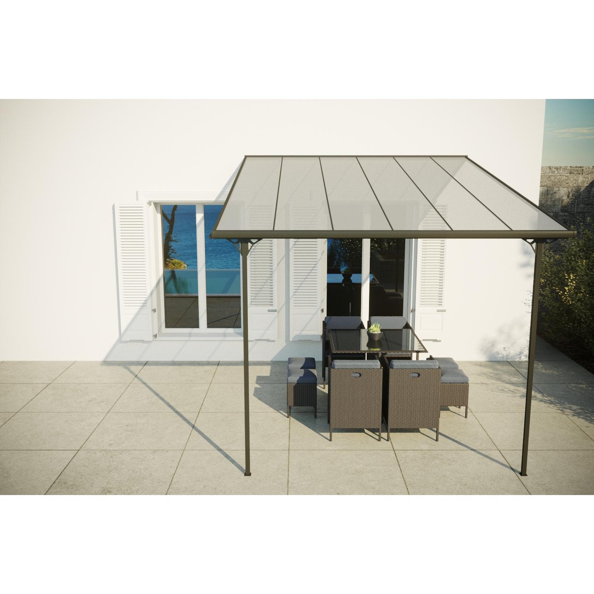 Voir la diapositive 3 : CONCEPT USINE Tonnelle murale 1144 m² en aluminium ferrato