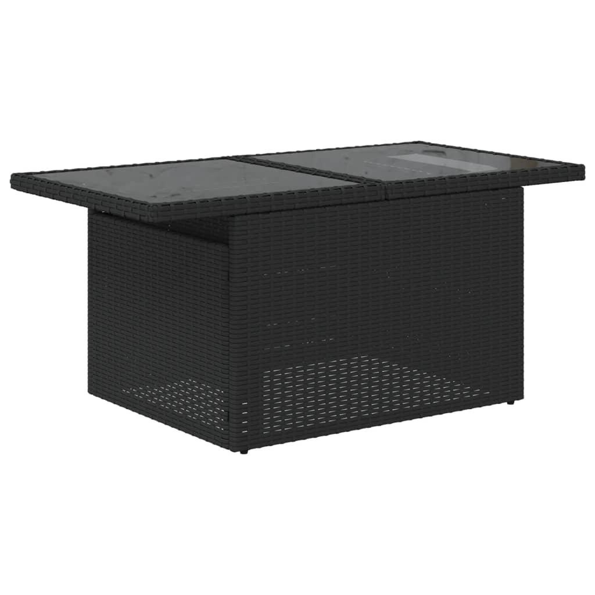 Voir la diapositive 5 : VIDAXL Salon de jardin 8 pcs avec coussins noir resine tressee