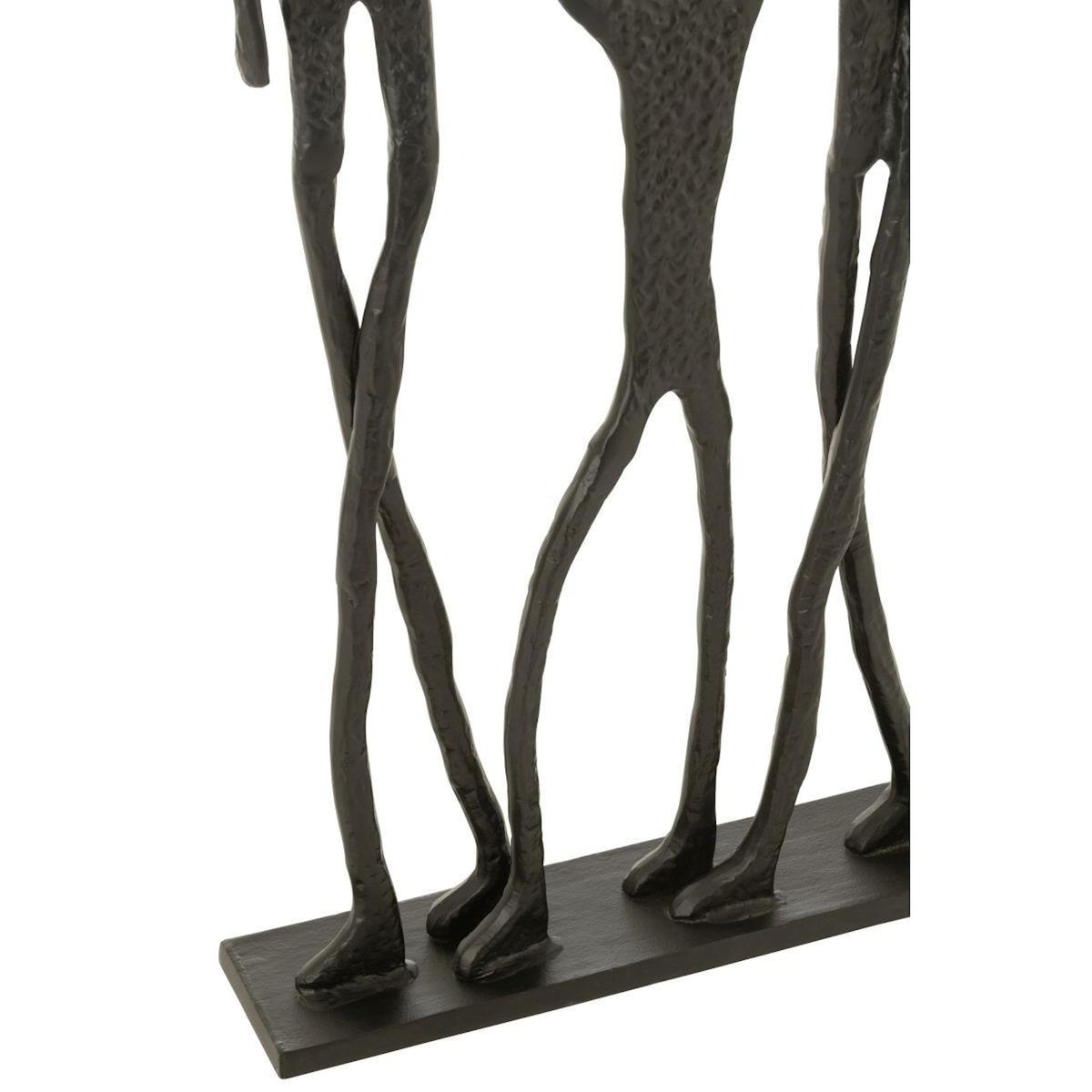 Paris Prix Statue Famille en Métal  Ensemble  122cm Noir