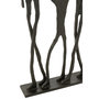 Voir la diapositive 2 : Paris Prix Statue Famille en Métal  Ensemble  122cm Noir