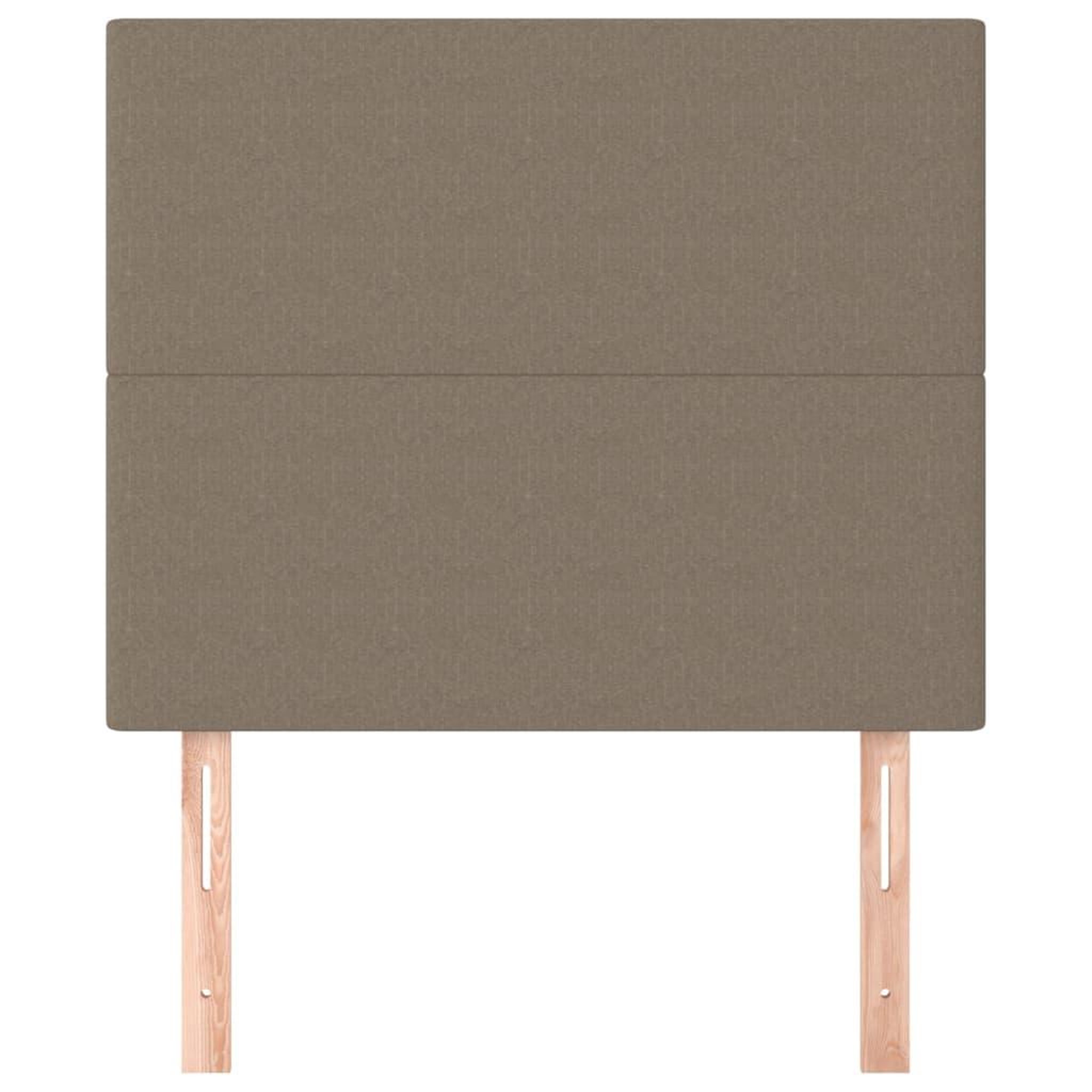 Voir la diapositive 3 : VIDAXL Tetes de lit 2 pcs Taupe 100x5x78/88 cm Tissu