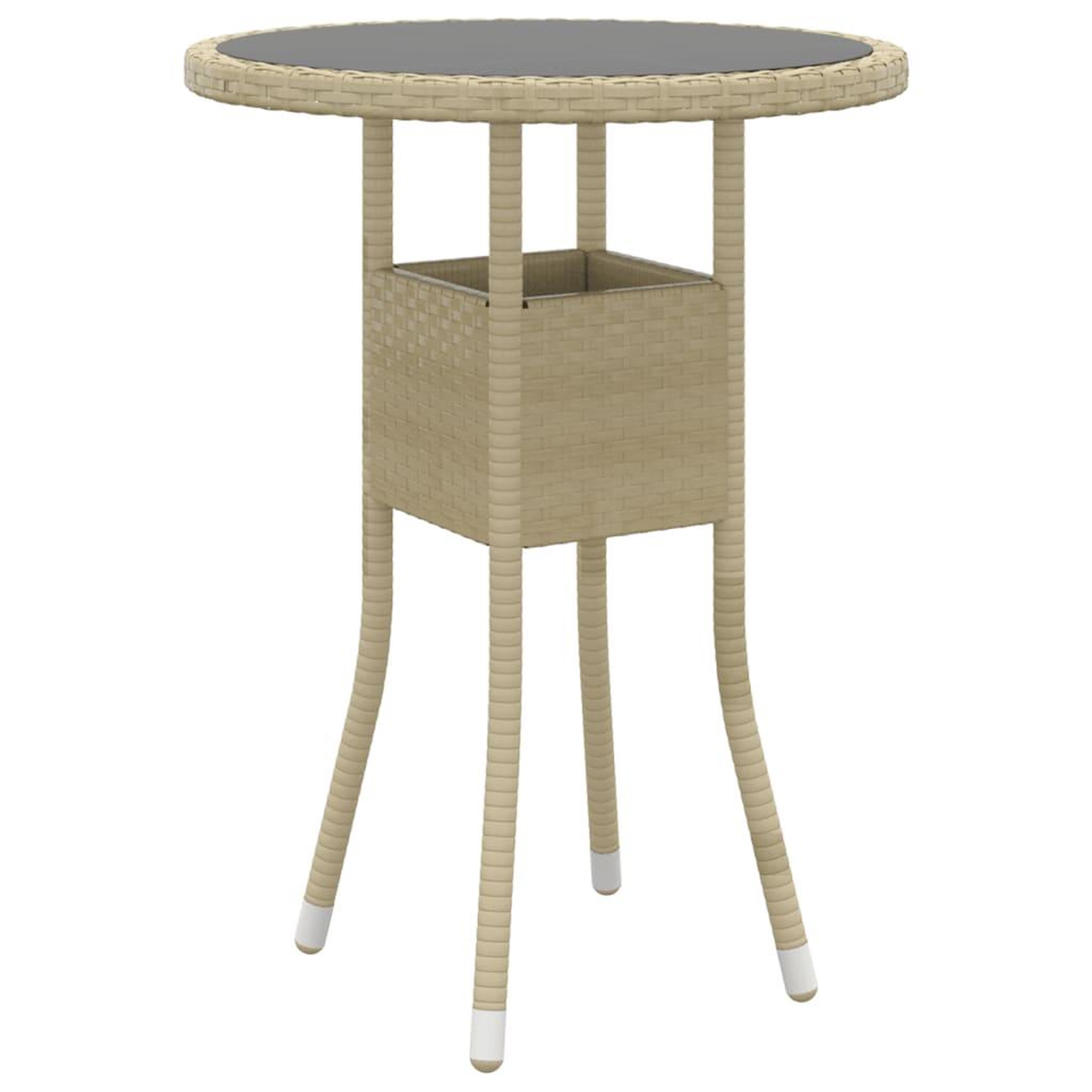 Voir la diapositive 3 : VIDAXL Ensemble a manger de jardin 3 pcs Resine tressee Beige