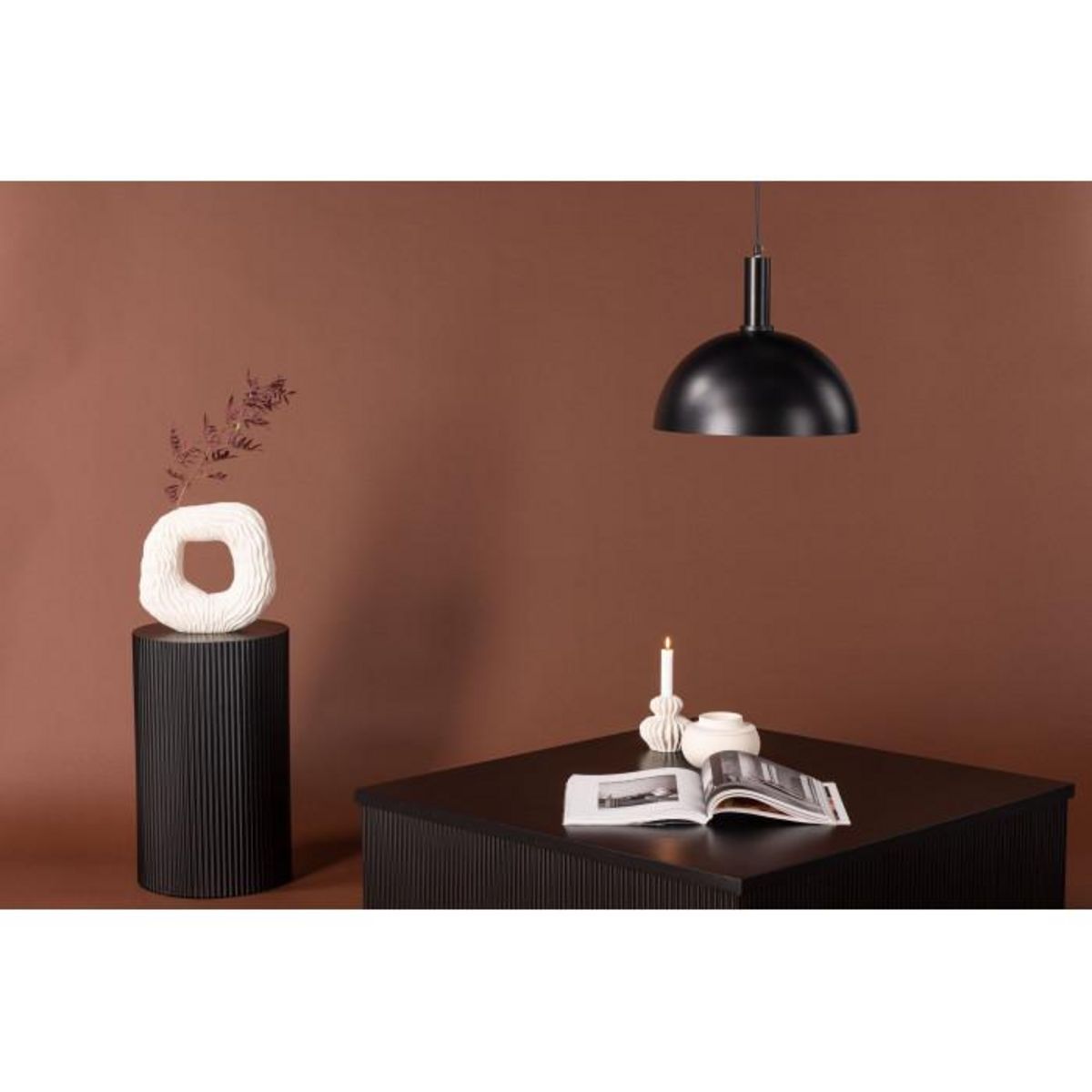 Paris Prix Lampe Suspension Design  Narbonne  35cm Noir