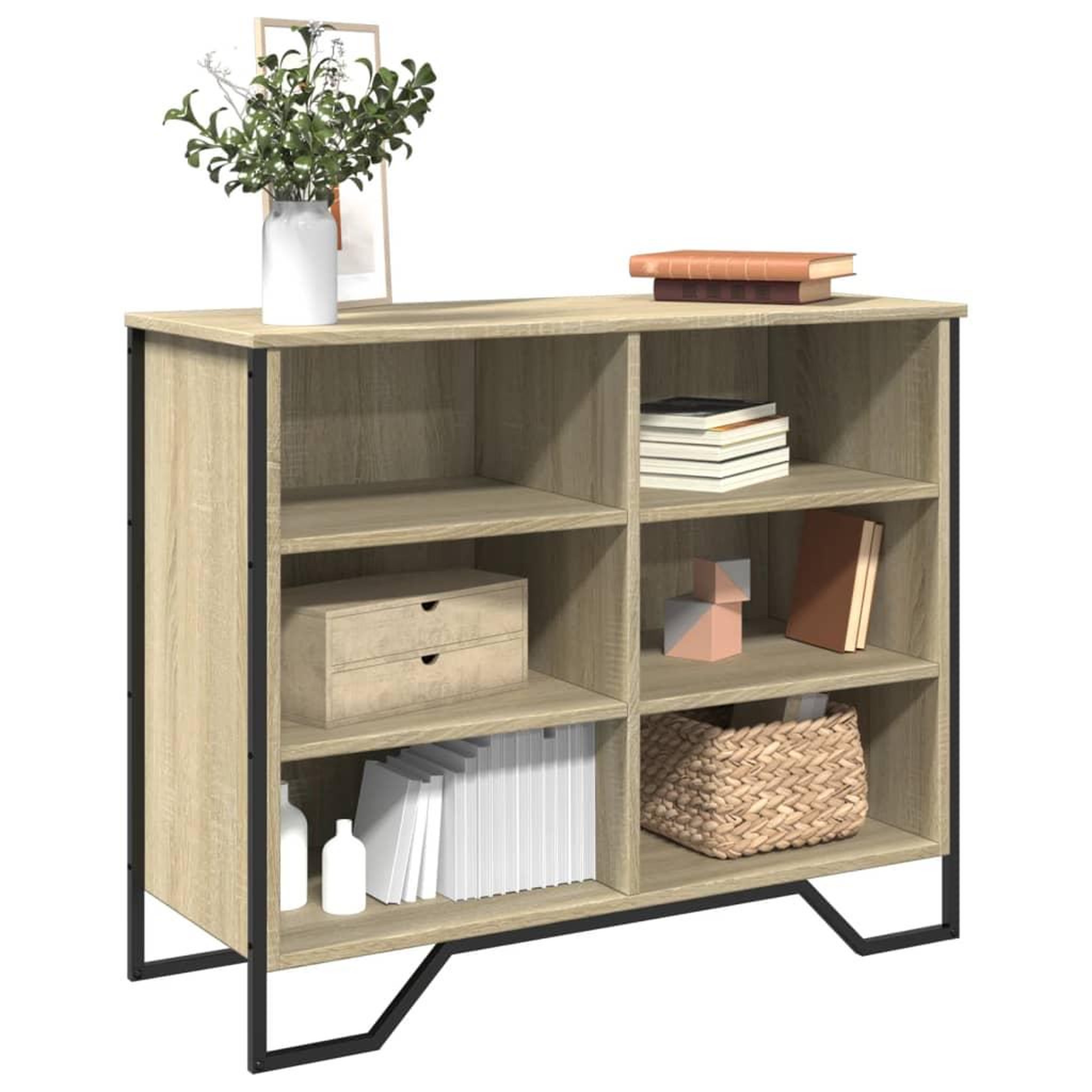 VIDAXL Buffet chene sonoma 91x35,5x74,5 cm bois d'ingenierie