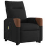 Voir la diapositive 4 : VIDAXL Fauteuil inclinable de massage electrique Noir Tissu