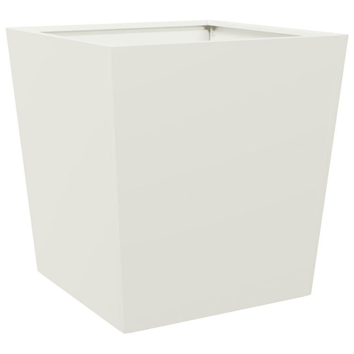 VIDAXL Jardiniere blanc 50x50x50 cm acier