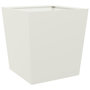 Voir la diapositive 2 : VIDAXL Jardiniere blanc 50x50x50 cm acier
