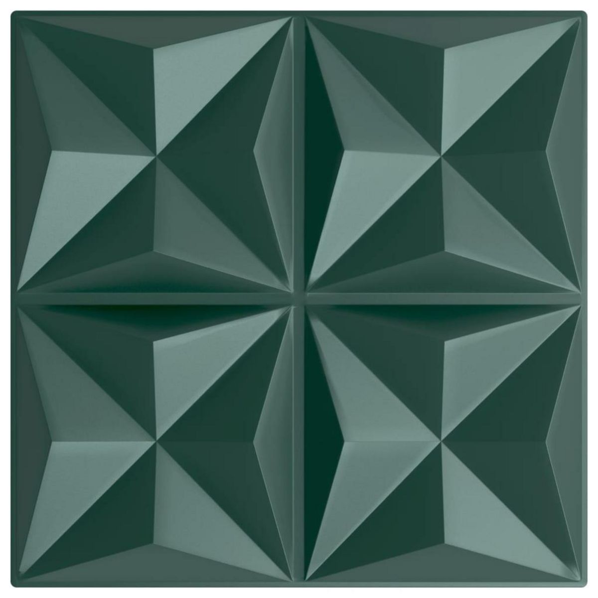 VIDAXL Panneaux muraux 24 pcs vert 50x50 cm XPS 6 m² origami