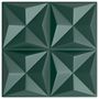 Voir la diapositive 2 : VIDAXL Panneaux muraux 24 pcs vert 50x50 cm XPS 6 m² origami