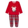 Voir la diapositive 1 : INEXTENSO Pyjama flanelle de Noël biche bébé fille 