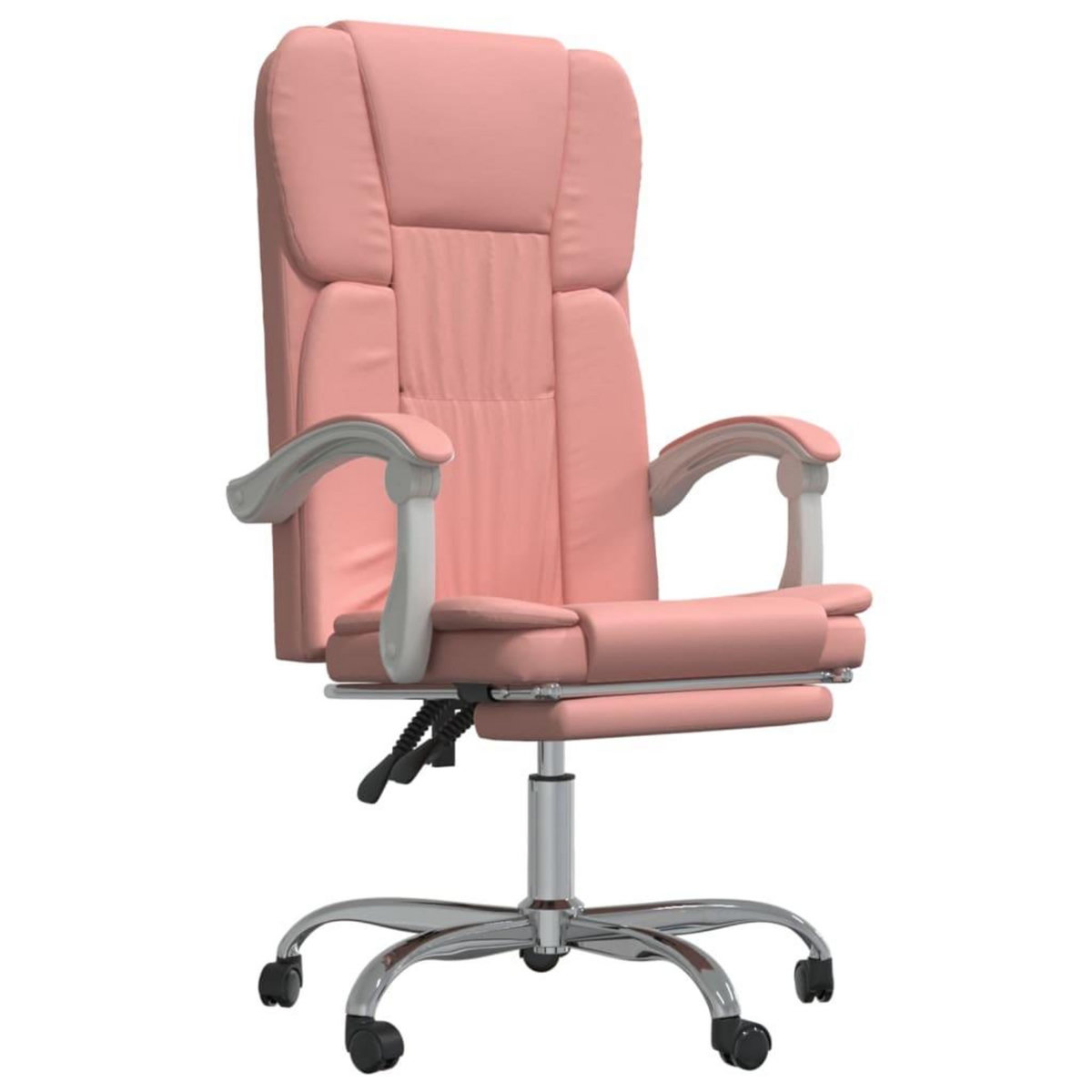 VIDAXL Fauteuil inclinable de bureau Rose Similicuir