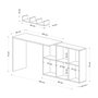 Voir la diapositive 3 : Habitat et Jardin bureau en bois  Blake  74 x 45 x 145 cm - Chêne