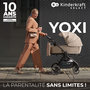 Voir la diapositive 2 : KINDERKRAFT Poussette 2 en 1 avec nacelle YOXI, roues anti-crevaison et accessoires