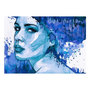 Voir la diapositive 2 : Paris Prix Papier Peint  Blue Lady