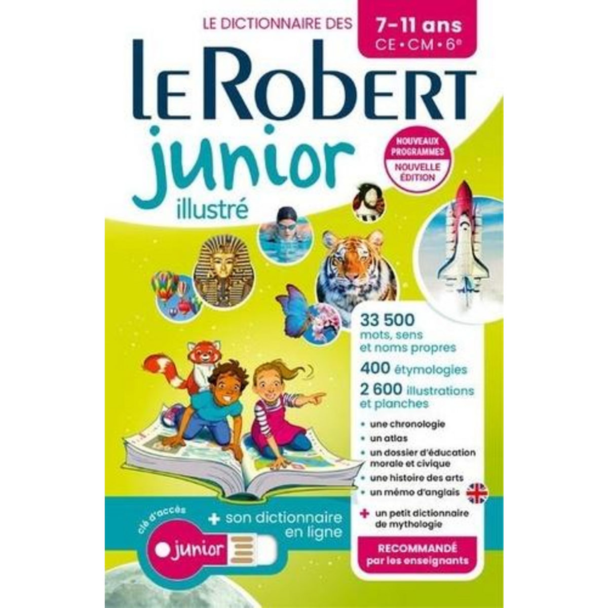 LE ROBERT JUNIOR ILLUSTRE ET SON DICTIONNAIRE EN LIGNE. CE-CM-6E, AVEC 1 CLE USB, Moinard Géraldine
