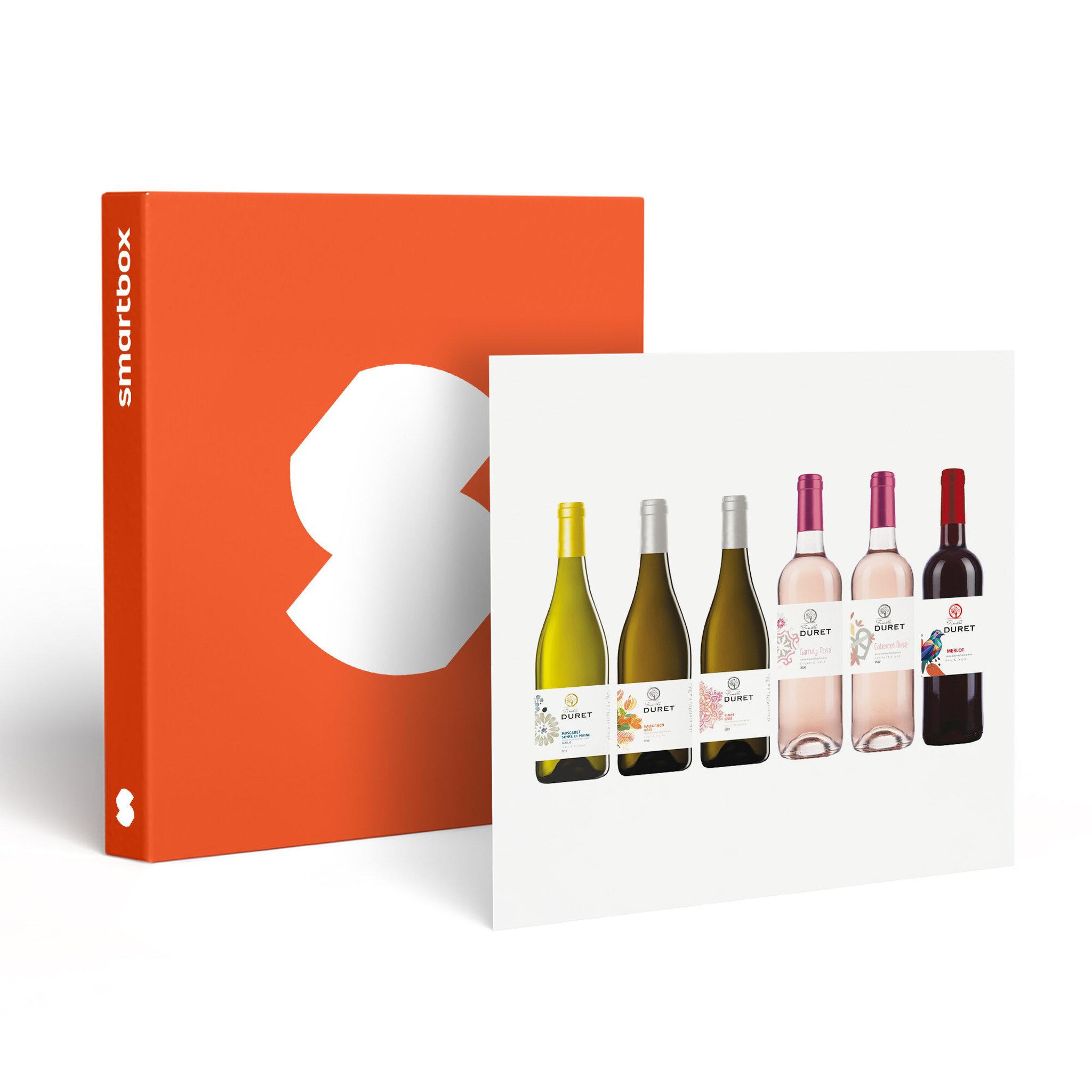 Smartbox 6 bouteilles d'un domaine historique du vignoble nantais à déguster chez soi - coffret cadeau gastronomie