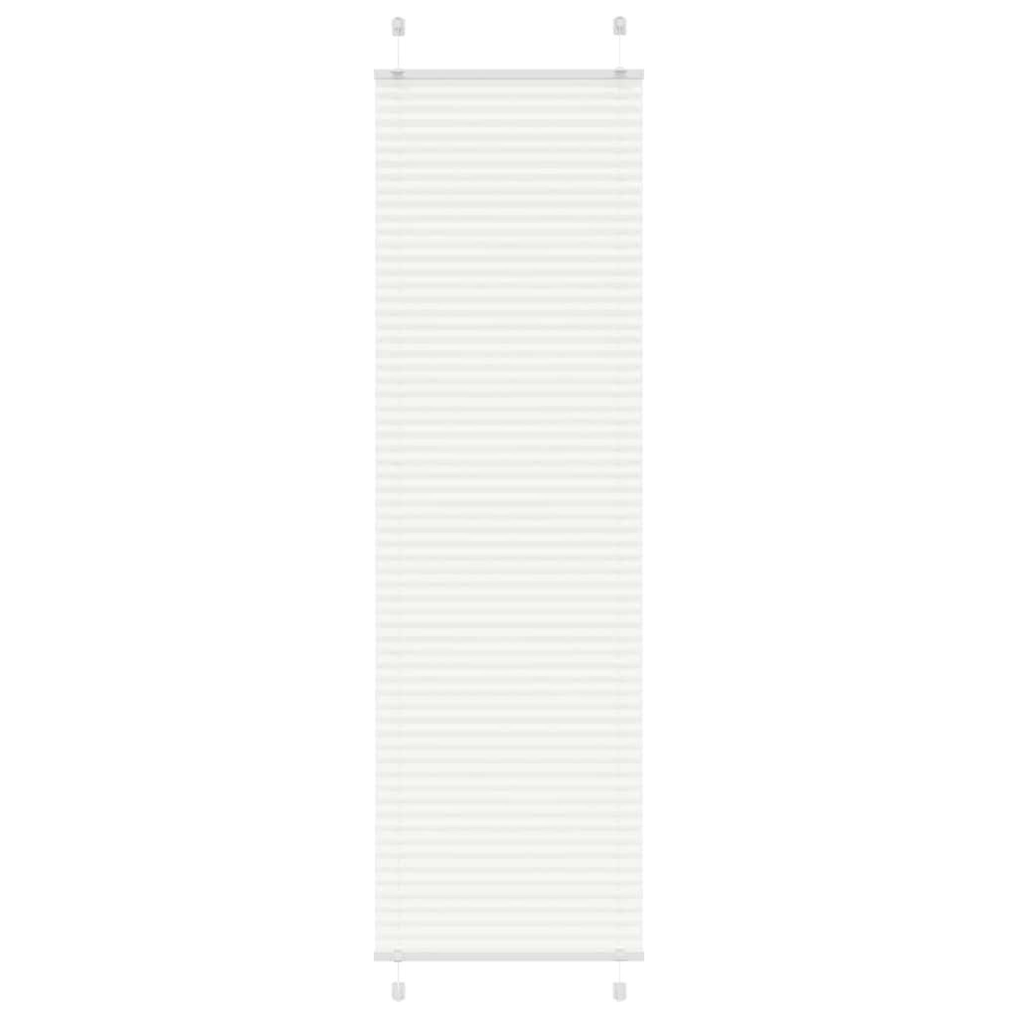 VIDAXL Store plisse blanc 65x200 cm largeur du tissu 64,4 cm polyester