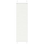 VIDAXL Store plisse blanc 65x200 cm largeur du tissu 64,4 cm polyester