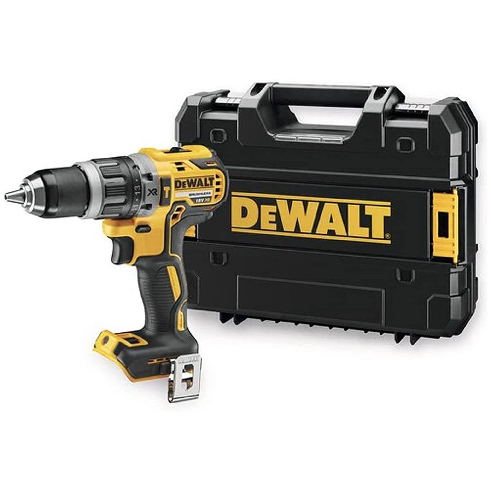 Dewalt Perceuse visseuse à percussion compact sans fil 18v ø13mm + coffret tstak (sans batterie, ni chargeur)