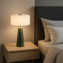 Voir la diapositive 2 : Lumisky Lampe de table sans fil LED BLOK Vert Marbre H30cm