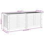 Voir la diapositive 6 : VIDAXL Boîte de rangement de jardin persiennes 150x50x56cm bois acacia
