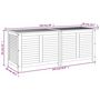 Voir la diapositive 6 : VIDAXL Boîte de rangement de jardin persiennes 150x50x56cm bois acacia
