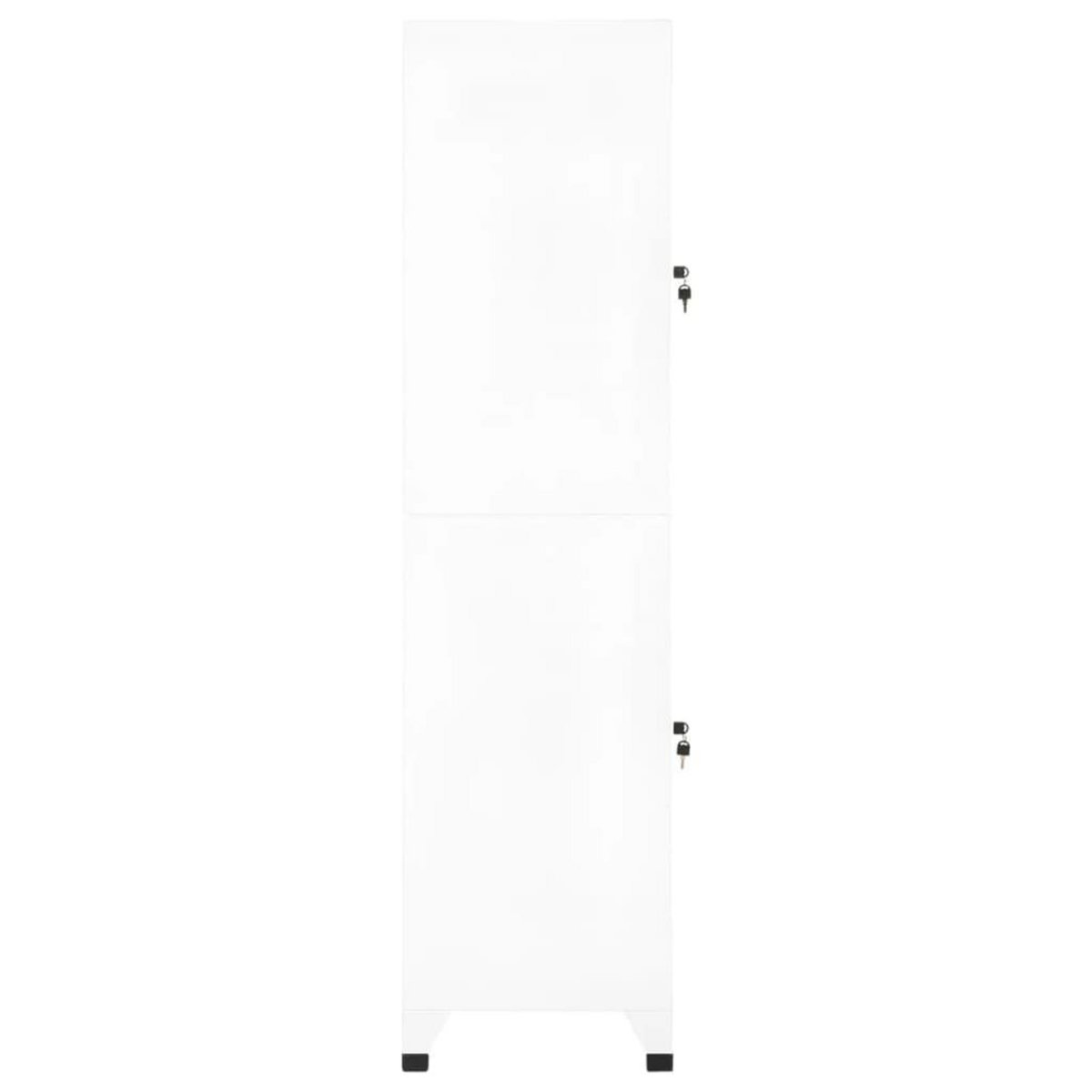 VIDAXL Armoire a casiers Blanc 38x45x180 cm Acier