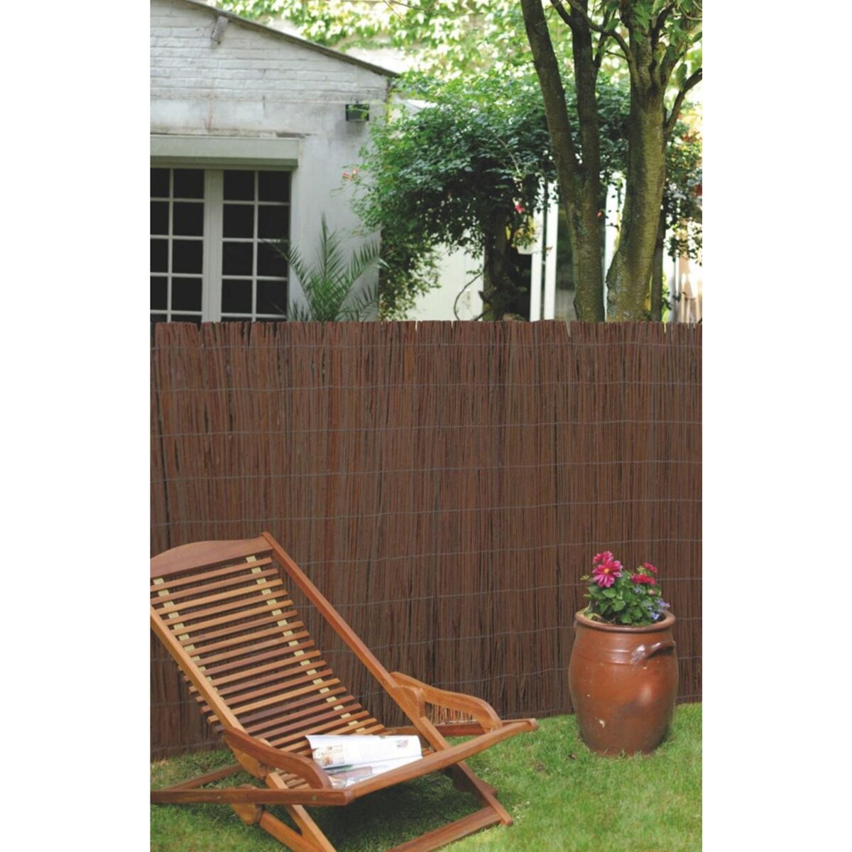 Habitat et Jardin Clôture d'osier -   Vimet   - 1.50 x 3.00 m - Marron
