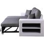 Voir la diapositive 4 : Habitat et Jardin Canapé d'angle convertible/réversible  Axel  - 3 places - Blanc/Gris