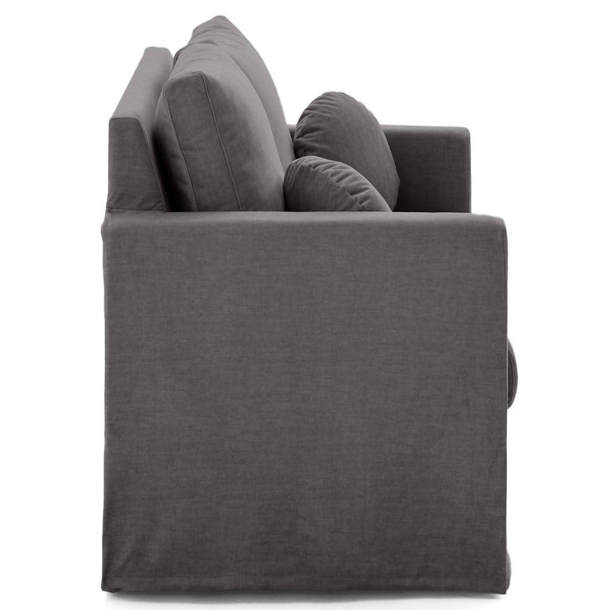 Voir la diapositive 4 : LISA DESIGN Serena - canapé droit déhoussable 2 places en velours