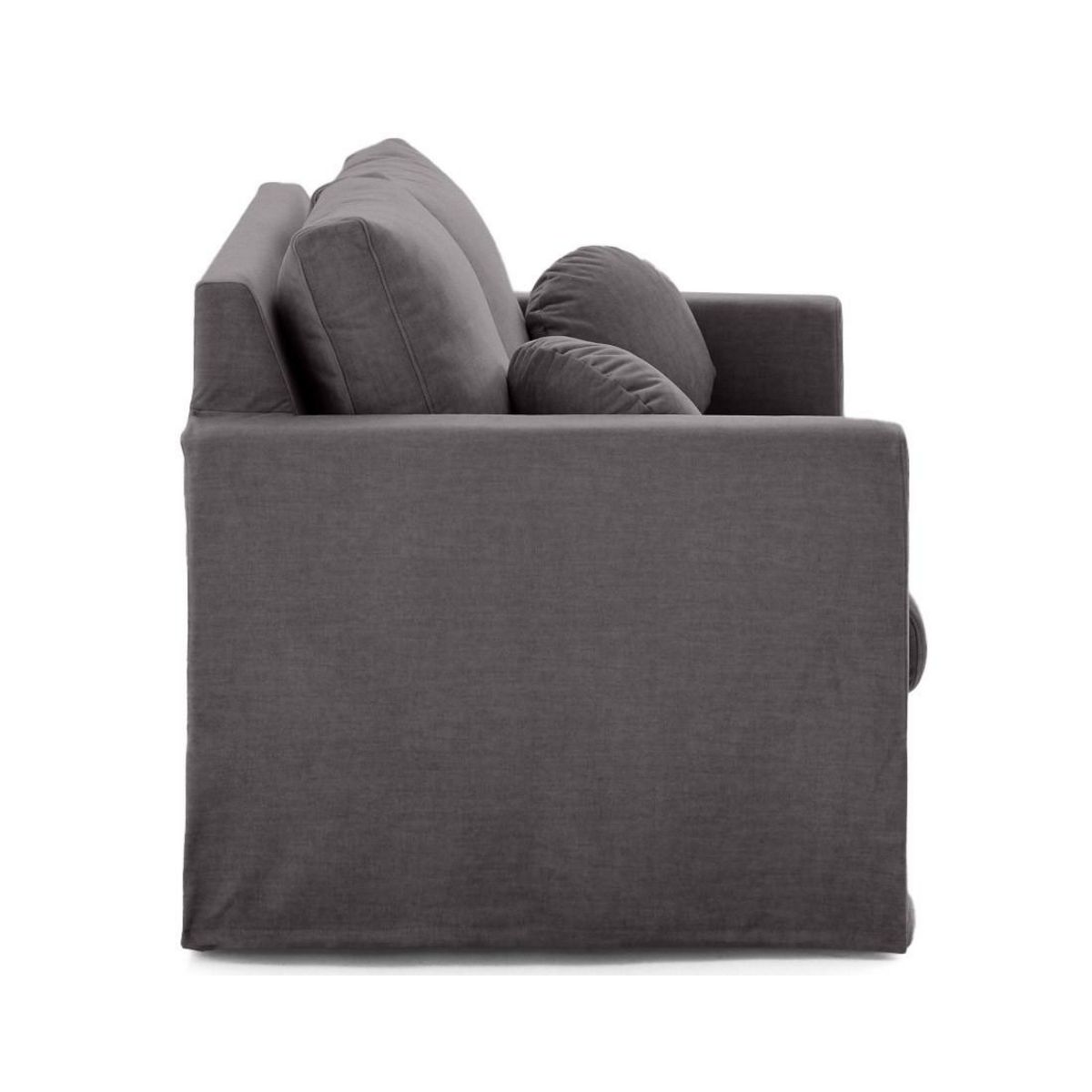 LISA DESIGN Serena - canapé droit déhoussable 2 places en velours