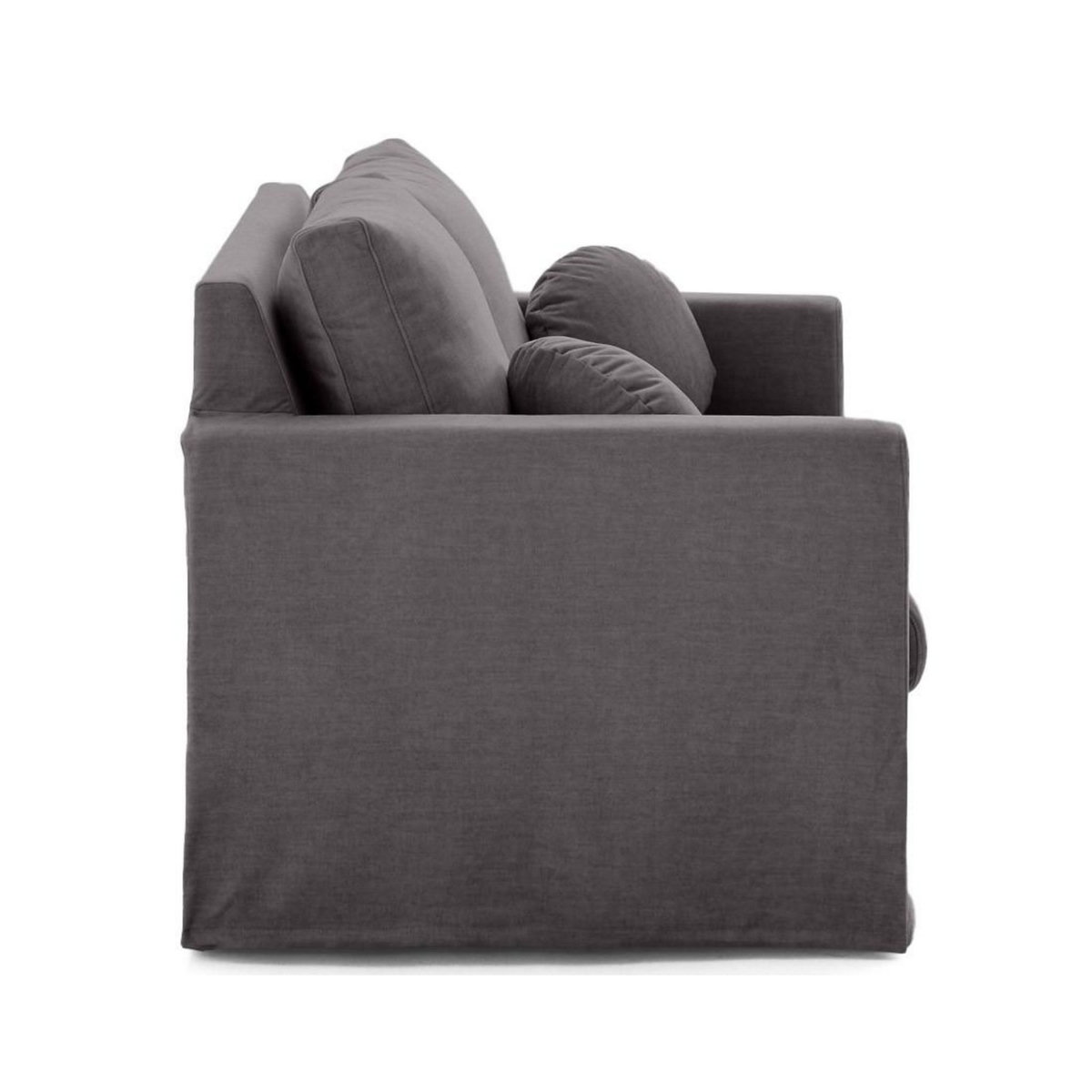 LISA DESIGN Serena - canapé droit déhoussable 2 places en velours