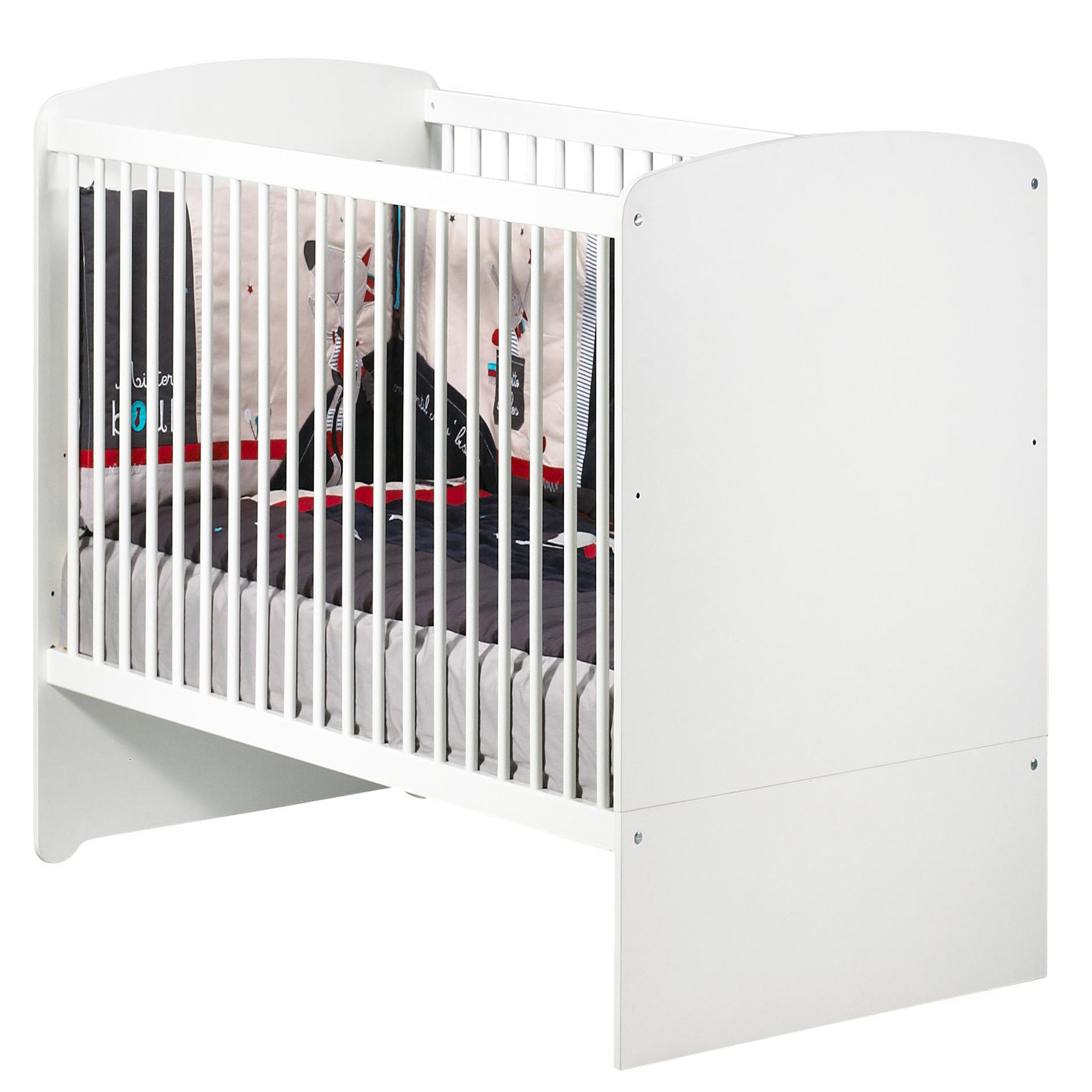 Voir la diapositive 4 : BABY PRICE Lit bébé évolutif 140x70cm NEW BASIC