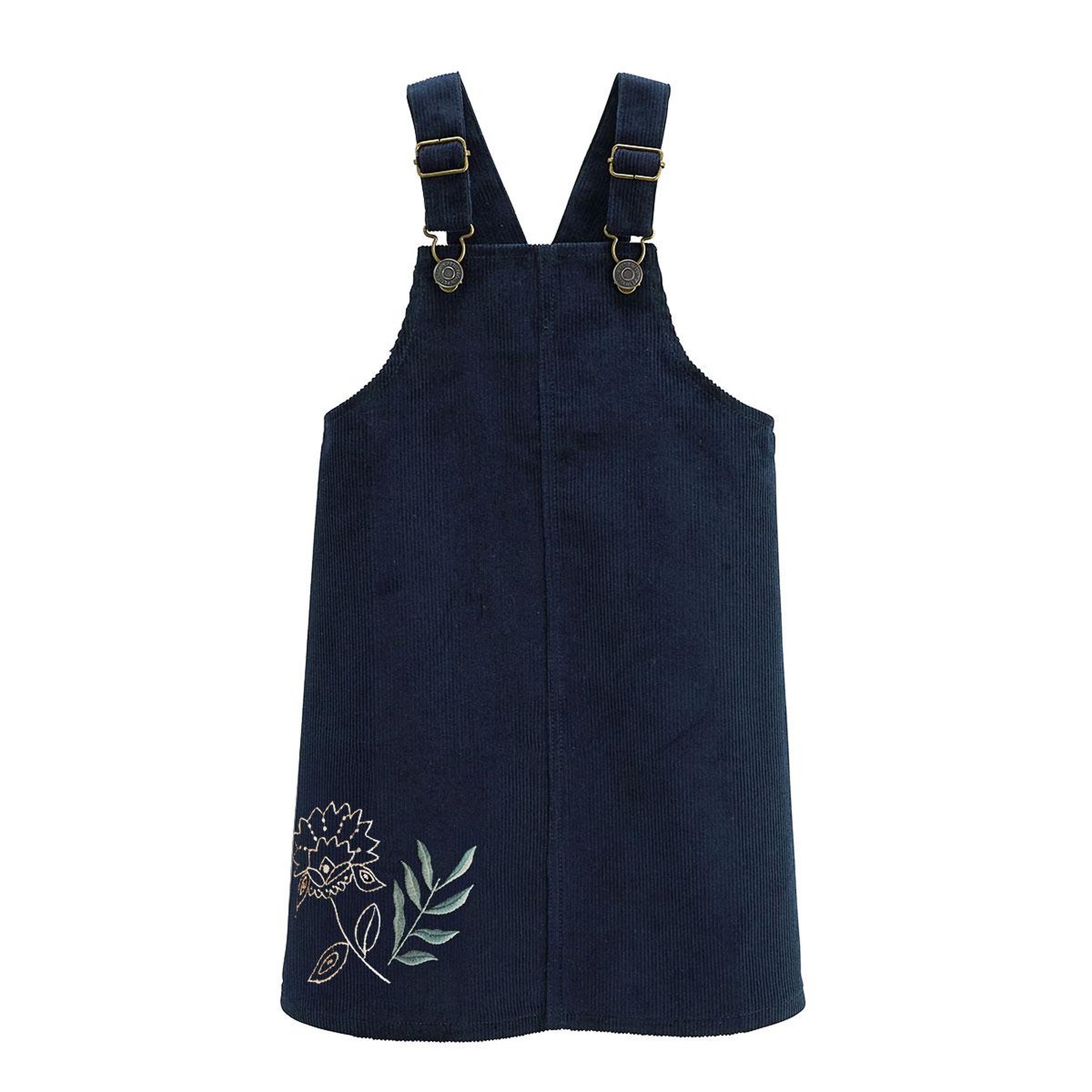 Voir la diapositive 1 : PETIT BEGUIN Robe enfant en velours côtelé belle de nuit