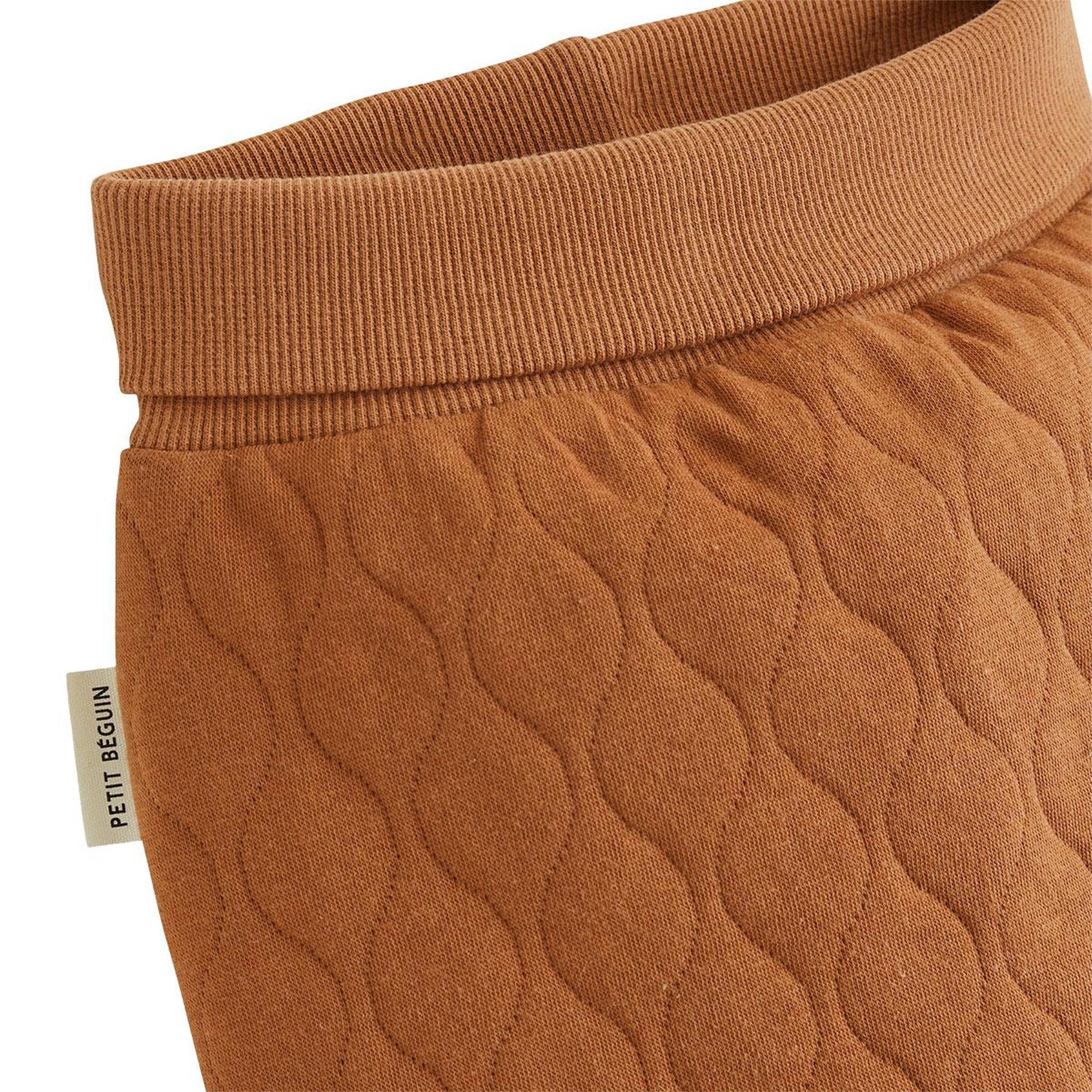Voir la diapositive 2 : PETIT BEGUIN Ensemble body bébé et pantalon matelassé caramel