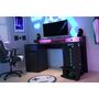 Voir la diapositive 1 : Bureau droit gamer avec leds L152cm XENON