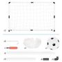 Voir la diapositive 4 : PLAY4FUN 2 cages de foot pour enfant 120 x 80cm, 1 ballon et pompe inclus, intérieur/extérieur