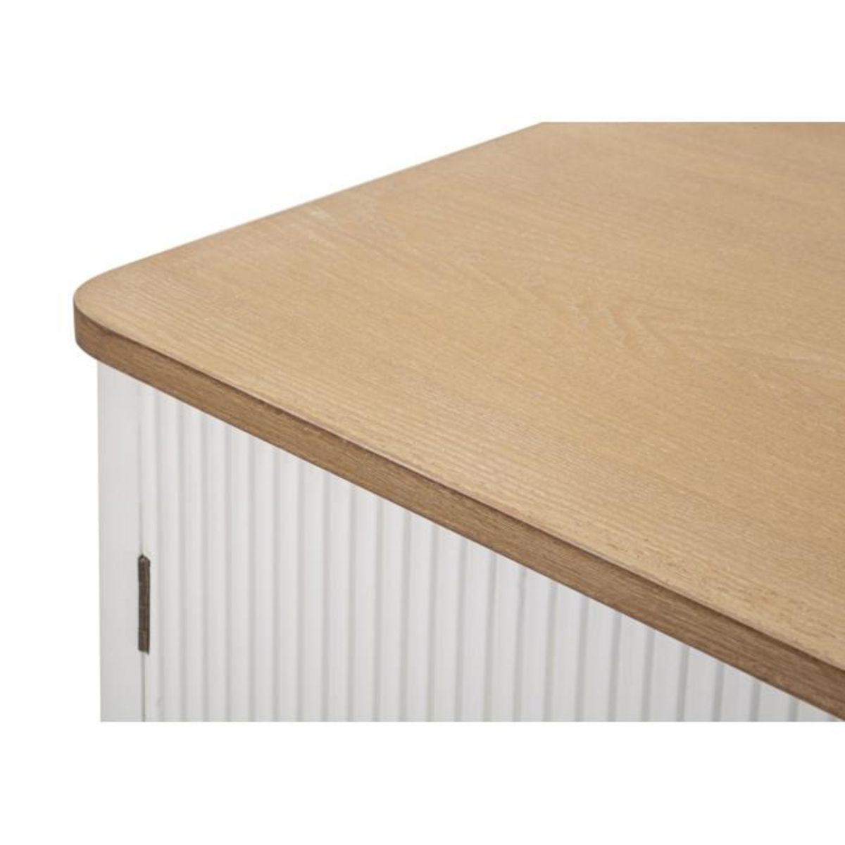 Paris Prix Buffet 2 Portes & 4 Tiroirs en Bois  Matera  117cm Blanc & Naturel