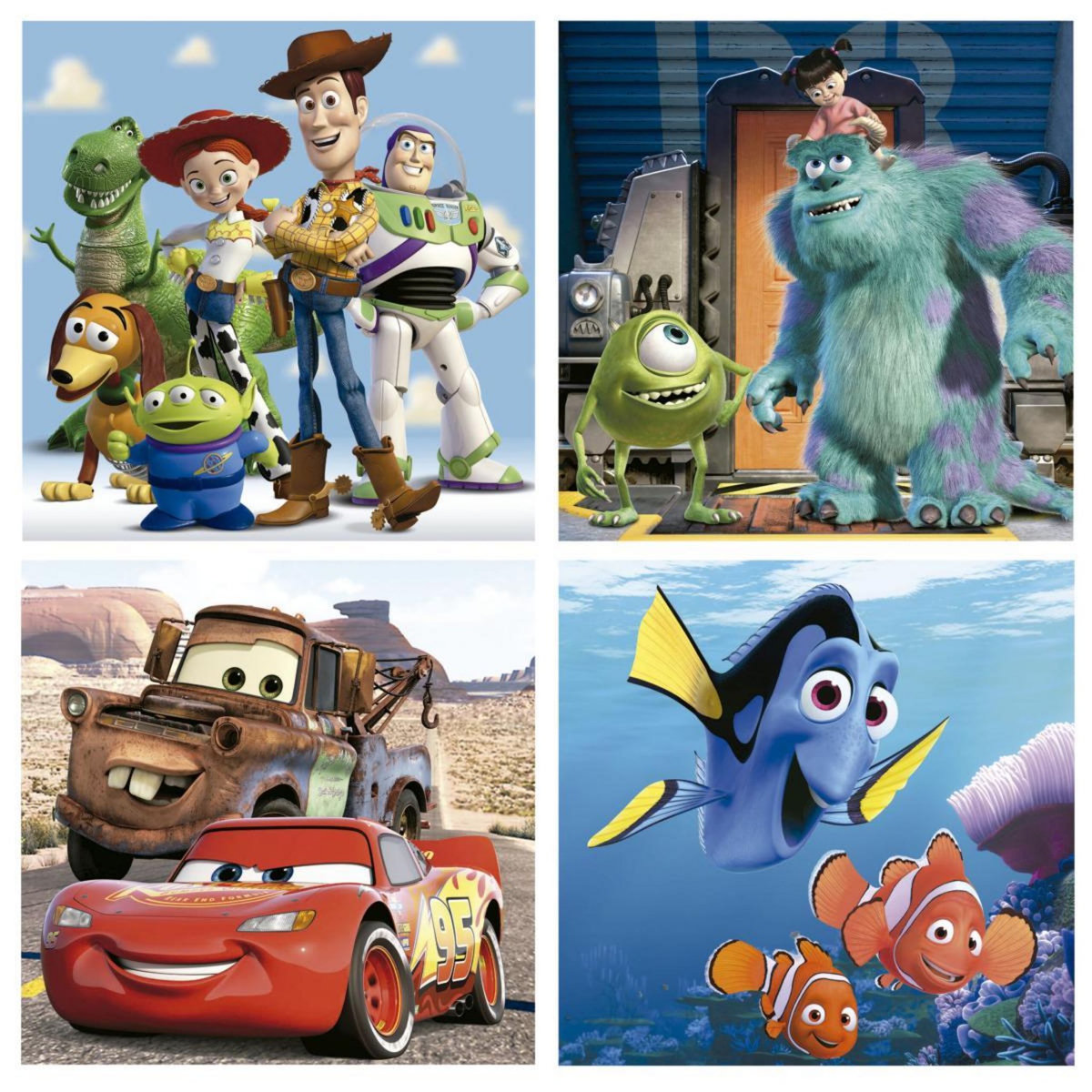 EDUCA 4 Puzzle evolutifs - FIlms disney Pixar