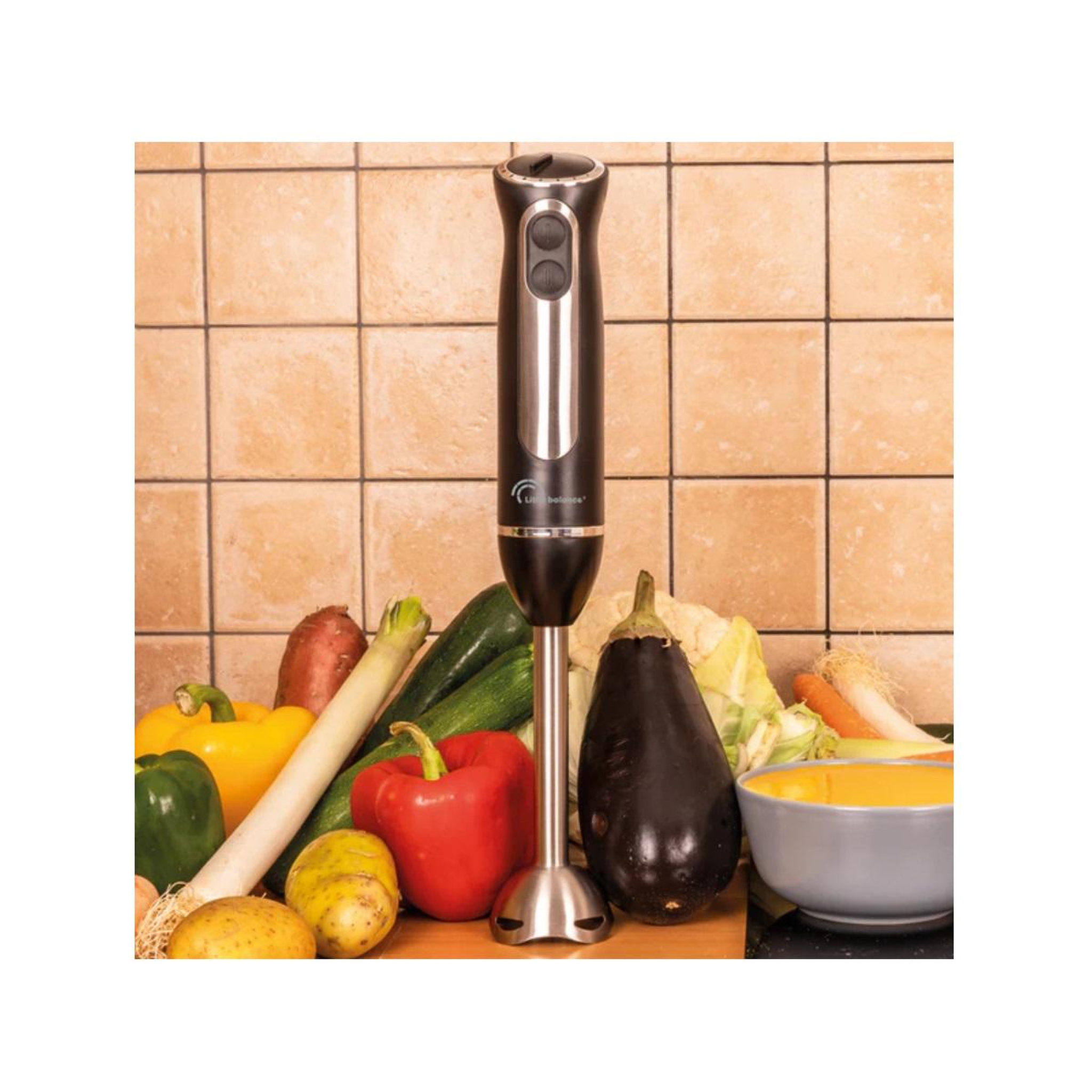 Voir la diapositive 4 : LITTLE BALANCE Mixeur plongeant 600w noir - 8459