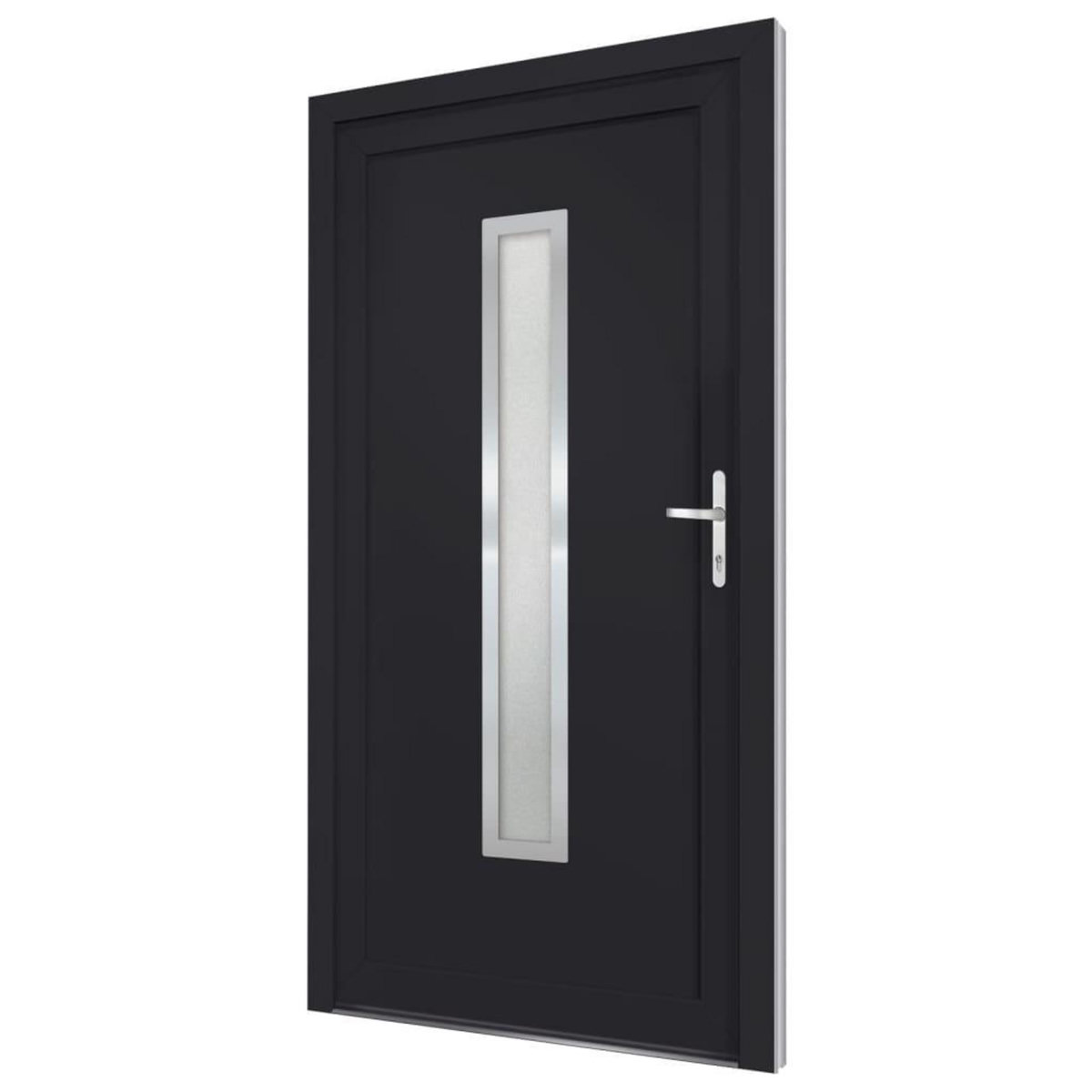VIDAXL Porte d'entree anthracite 108x200 cm PVC