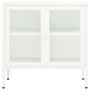 Voir la diapositive 3 : VIDAXL Buffet Blanc 70x35x70 cm Acier et verre