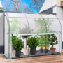 Voir la diapositive 2 : ID MARKET Serre d'hivernage murale adossée 300 x 80 x 160 cm double ouverture balcon et terrasse