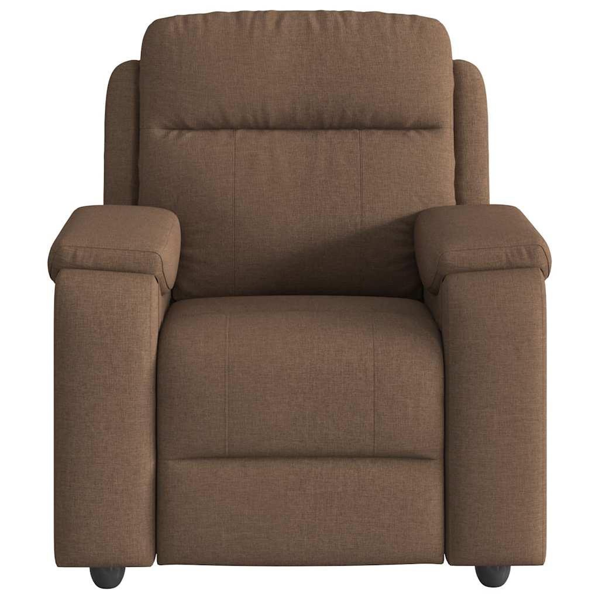 Voir la diapositive 3 : VIDAXL Fauteuil de massage inclinable Marron Tissu