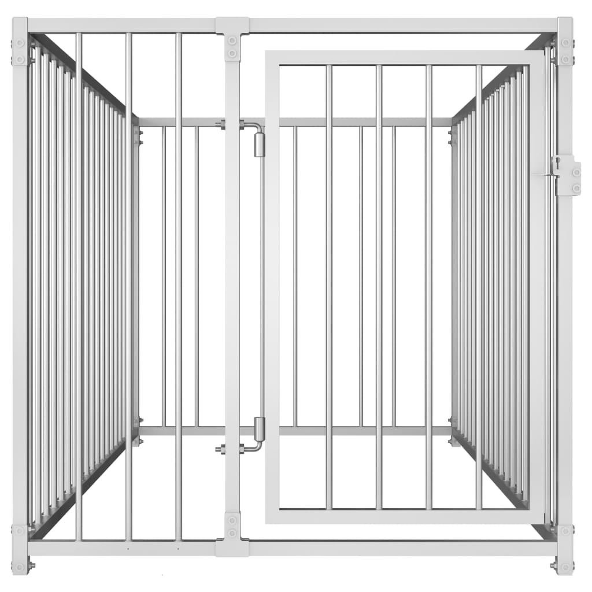 Voir la diapositive 2 : VIDAXL Chenil d'exterieur pour chiens 100 x 200 x 100 cm