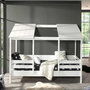 Voir la diapositive 1 : Paris Prix Pack - Lit Cabane Enfant & Sommier  Housebed I  90x200cm Blanc