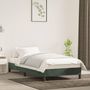 Voir la diapositive 1 : VIDAXL Cadre de lit sans matelas vert fonce 90x200 cm velours